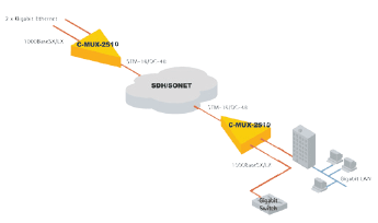 CMUX-2510 Fiber Optic Multiplexer Diagram_1106